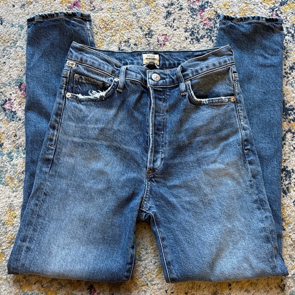 Citizens Of Humanity High Rise Blue Jeans